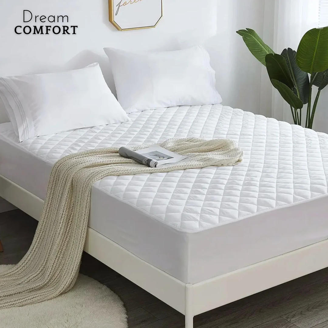 DreamComfort™ Cubre Colchón 2 Plazas y King – Máxima Protección y Comodidad para Tu Colchón