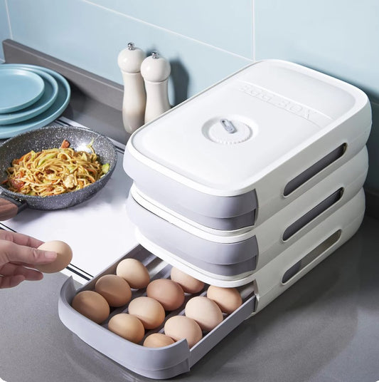 Organizador de Huevos Resistente y Apilable: La Solución que Tu Cocina Necesita