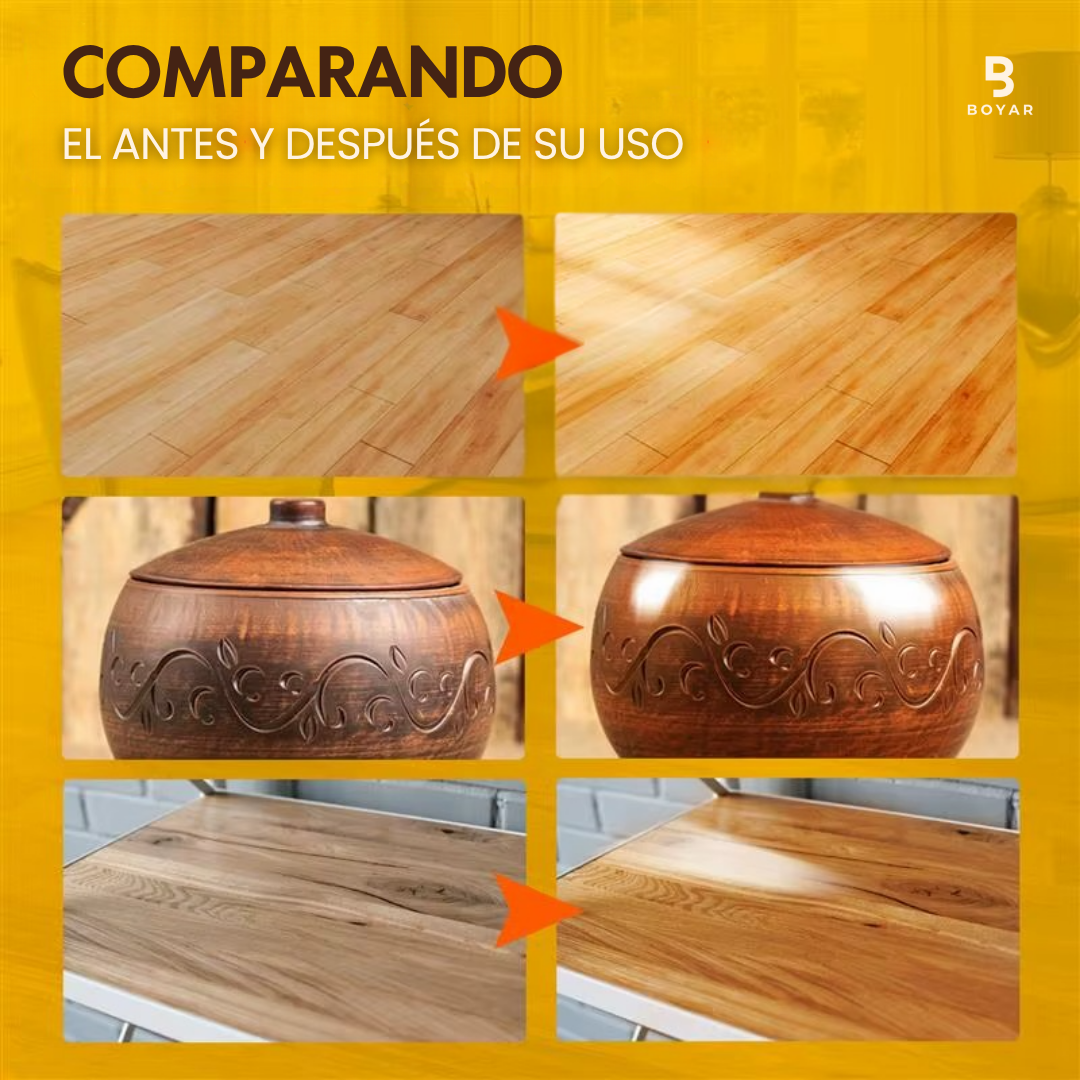 Beewax™ Cera de abejas multiusos 100ml: Restaura, protege y embellece tu madera naturalmente.