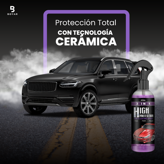 Rayhong - Spray Cerámico 3 en 1 High Protection – Brillo, Protección y Limpieza en Un Solo Paso