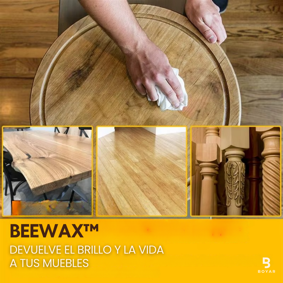 Beewax™ Cera de abejas multiusos 100ml: Restaura, protege y embellece tu madera naturalmente.