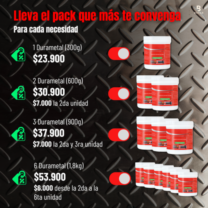 Durametal - Pintura Antióxido Profesional 300g.