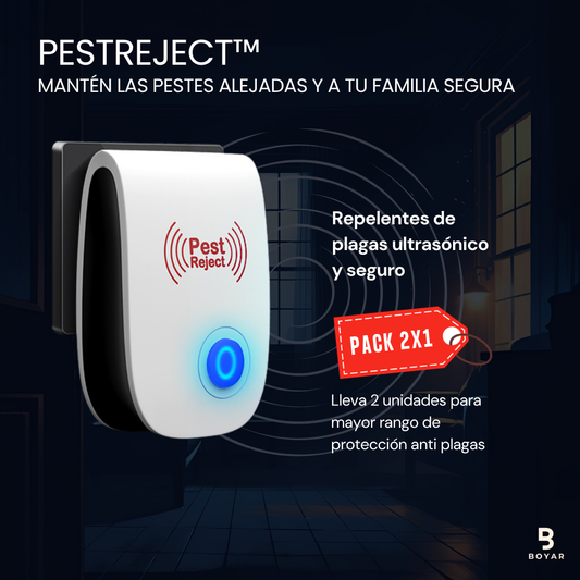 PestReject™ 2x1 - Di adiós a plagas e insectos sin químicos ni riesgos