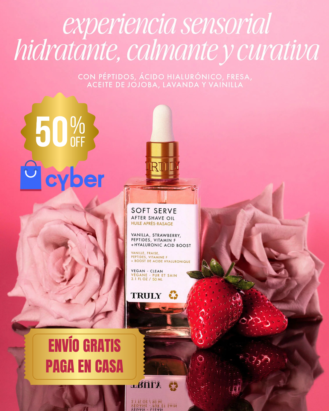 Cyber Day 50% TRULY AFTER SHAVE ACEITE