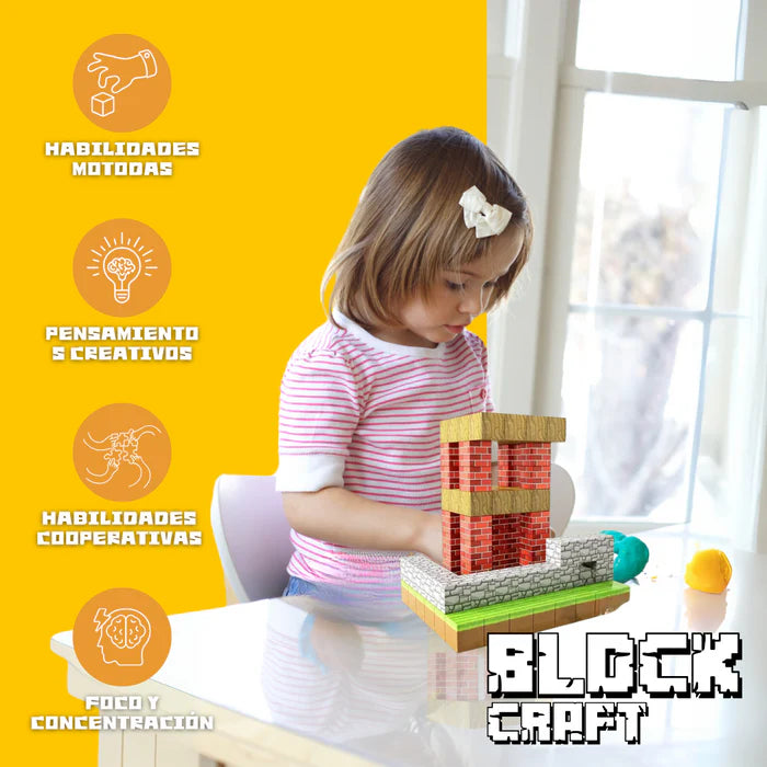Block Craft™ - Bloques Magnéticos 75 / 150 / 225 Piezas