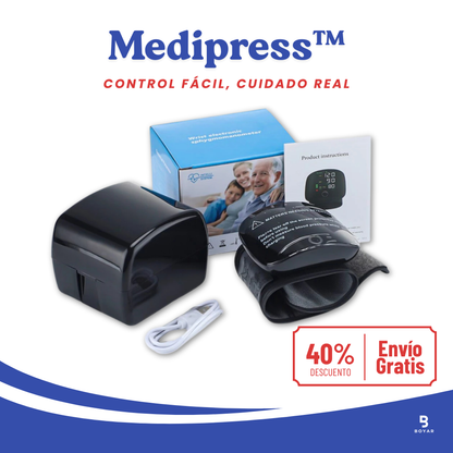 Medipress™ Tensiómetro Digital - Monitor de Presión Arterial de Brazo