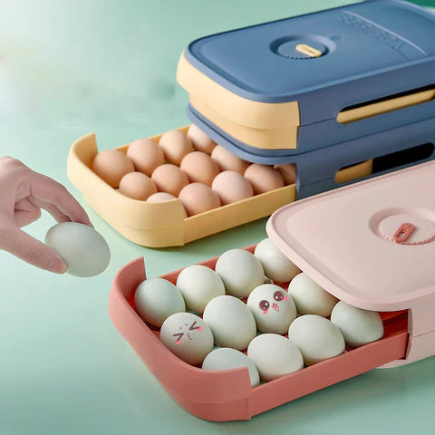 Organizador de Huevos Resistente y Apilable: La Solución que Tu Cocina Necesita