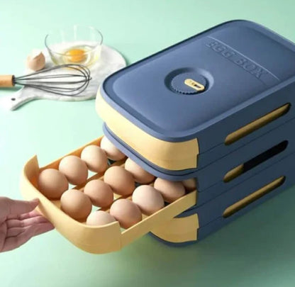 Organizador de Huevos Resistente y Apilable: La Solución que Tu Cocina Necesita